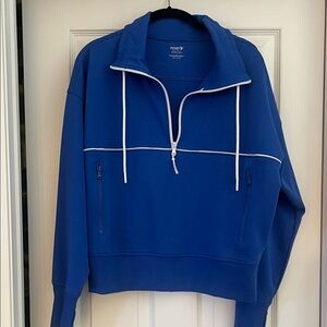 NWOT old Navy Blue Quarter-Zip Sweatshirt